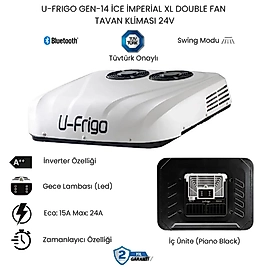 U-FRIGO Gen-14 ice imperial XL DOUBLE FAN TAVAN KLİMASI 24V